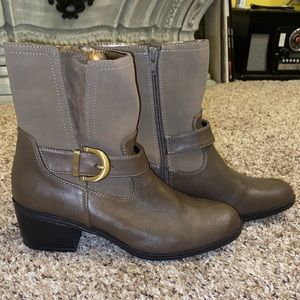 Life Stride Brown and Tan Boots